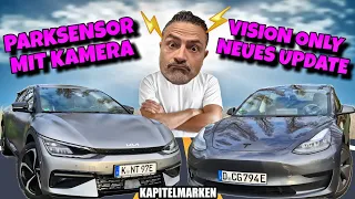 Tesla Model3 vs Kia EV6! Vision Only oder 360° Kamera? Der Tiefgaragen Test.