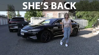 BYD Han banana box test with my wife's sister