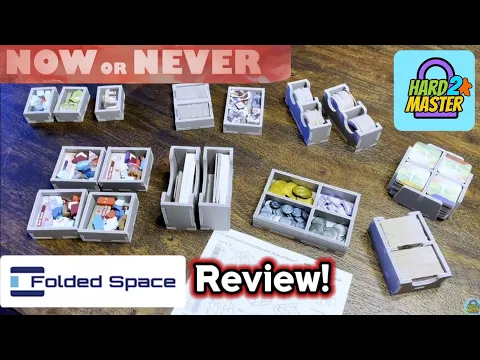 Folded Space Now Or Never Insert Guide and Review - Hard 2 Master | Love 2 Hate #boardgamereview