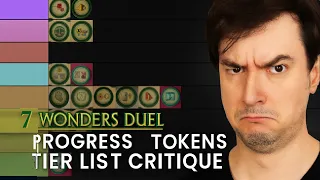 7 Wonders Duel Tier List Critique | Progress Tokens Game