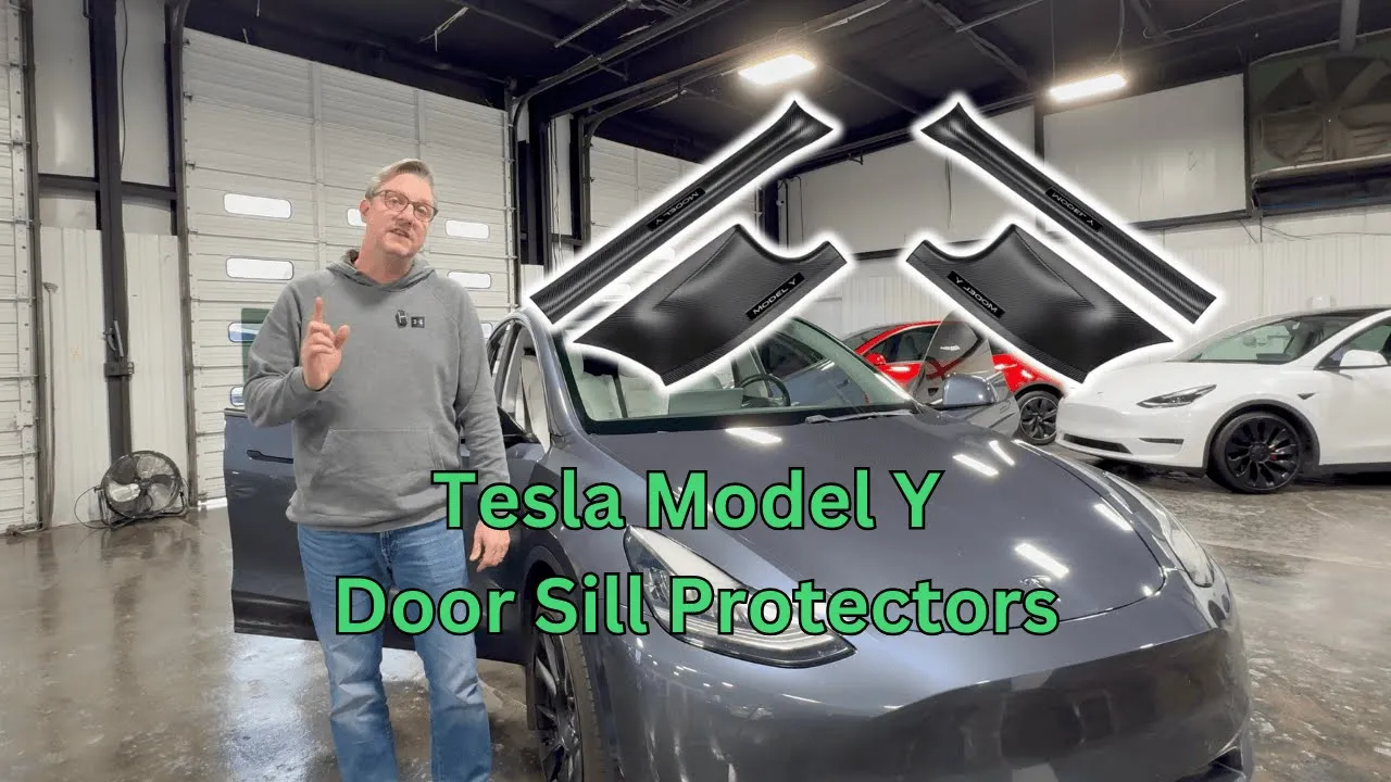5-Minute Tesla Model Y Door Sill Protector Hack for Busy Owners!