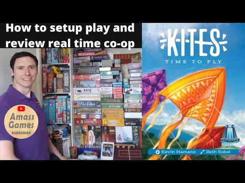 How to play Kites real-time co-op board game AmassGames #boardgame #tabletop expansions quick