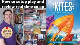 How to play Kites real-time co-op board game AmassGames #boardgame #tabletop expansions quick