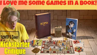 Roma XLI: A Book-Box Game of Exile & Deceit for 1-9 Players (A-) Kickstarter Critique Review