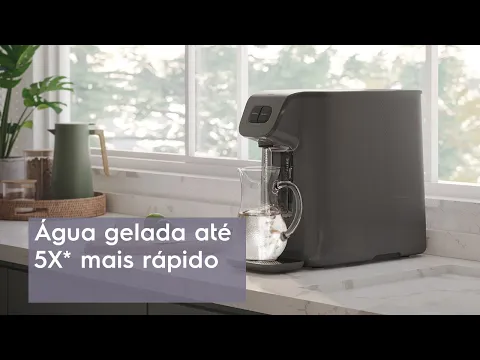 Purificador Experience Água Natural e Gelada com Compressor Grafite PC01X 127V Electrolux