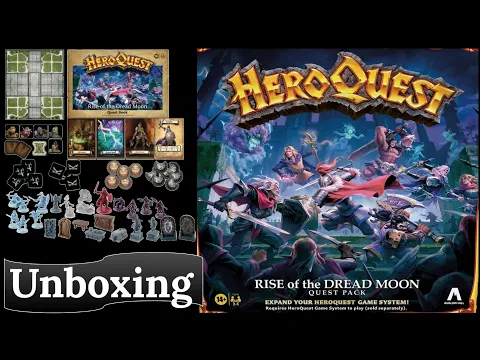 HeroQuest: Rise of the Dread Moon - Unboxing
