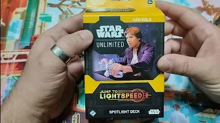 Star Wars Unlimited - Jump To Lightspeed - Han Solo - Spotlight Deck Unboxing