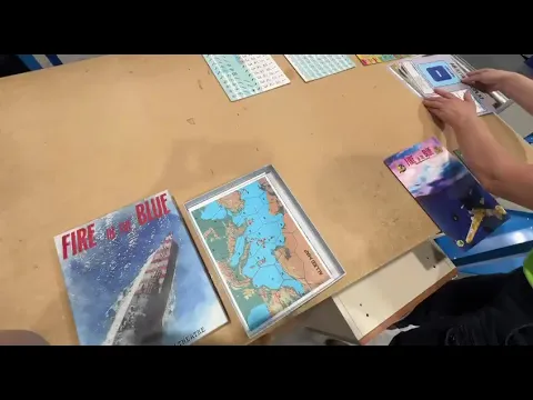 Fire in the Blue - assembling the game
