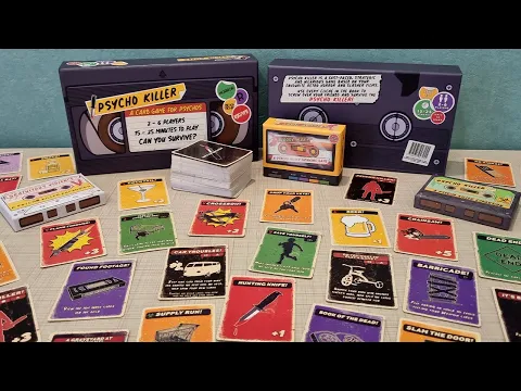 Psycho Killer with All the Expansions - ASMR Board Game Unboxing