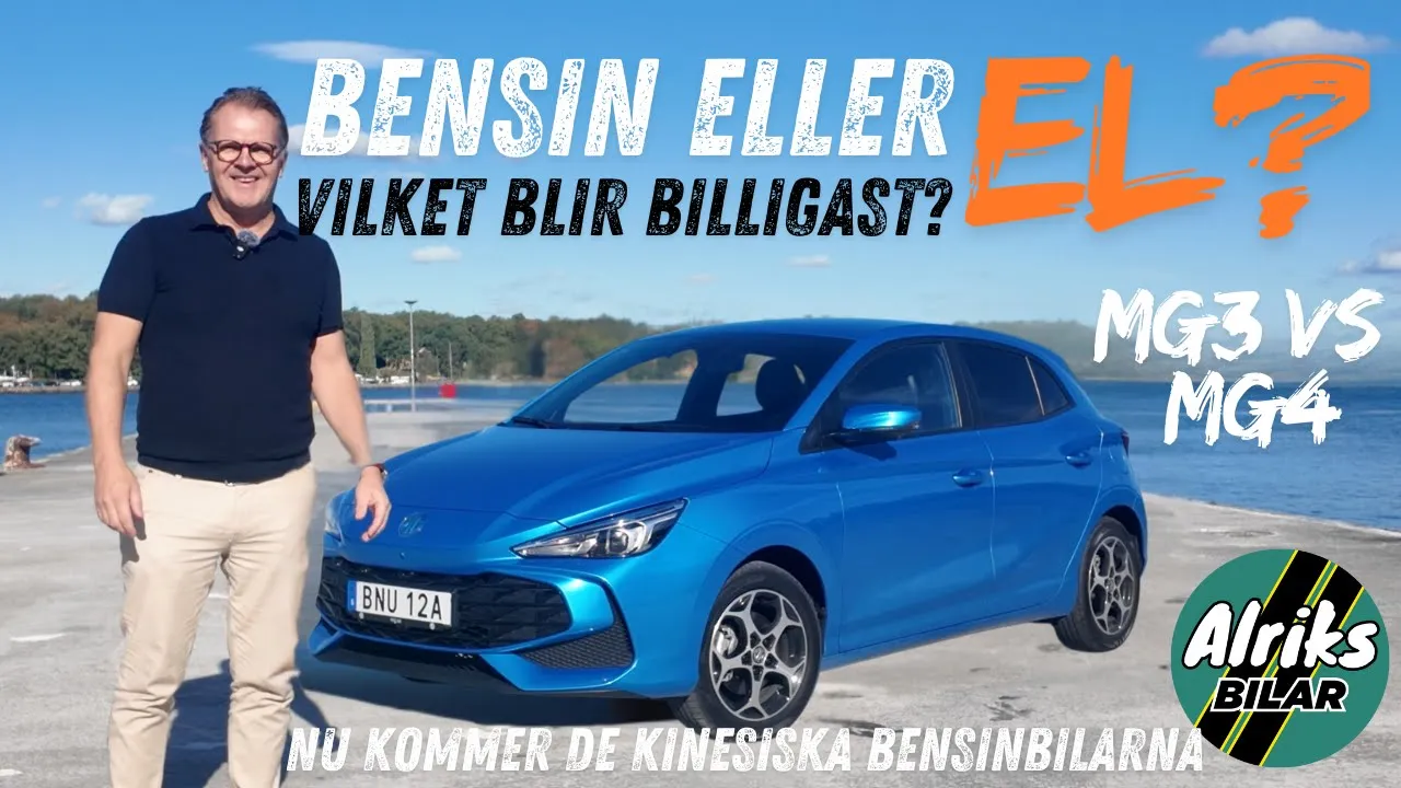 El eller bensin? Vilket blir billigast? MG3 vs MG4. Nu kommer de kinesiska bensinbilarna!