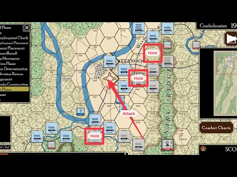 Rebel Fury - Chattanooga - Confederate - How to get a Strategic Victory