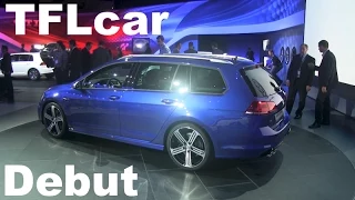 Watch the 2015 Volkswagen Golf R SportWagen Debut: 300 HP+AWD+More Room