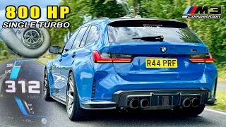 SINGLE TURBO BMW M3 TOURING // 0-100 100-200 200-300 & INSANE SOUND