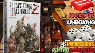 Escape from Stalingrad Z Reloaded - Prototype Unboxing & Impressions (EN) by Epitrapaizoume