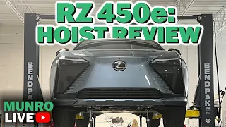 The RZ 450e, the first Lexus with a dedicated BEV e-TNGA platform.