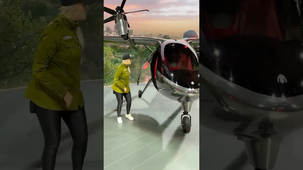 Would you fly in this electric plane? 😮 #plane #aircraft #electric