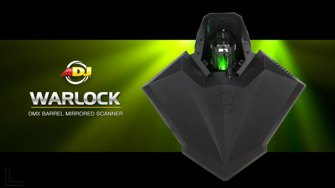 Product video thumbnail for ADJ American DJ Warlock Barrel Scanner Moonflower Effect