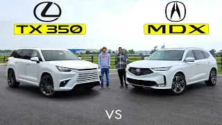 TOP LUXURY 3-ROW?? -- 2026 Lexus TX 350 vs. 2026 Acura MDX: Comparison