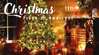 Christmas Piano & Ambience | Relaxing Piano with Crackling Fireplace