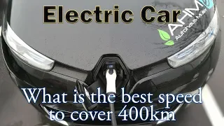 Renault Zoe - The best speed for long distance travelling