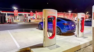 30 EV Chargers At Circle K In North Carolina! Wilson, NC Tesla and Circle K Charge Site Tour