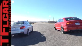 TFL Behind the Scenes of the 2015 Audi S3 vs BMW 228i Drag Race Surprise Result