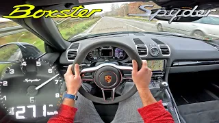 PORSCHE 981 SPYDER | 270KM/H on AUTOBAHN