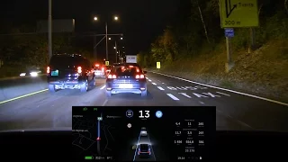Tesla Model X v8.0 autopilot long test