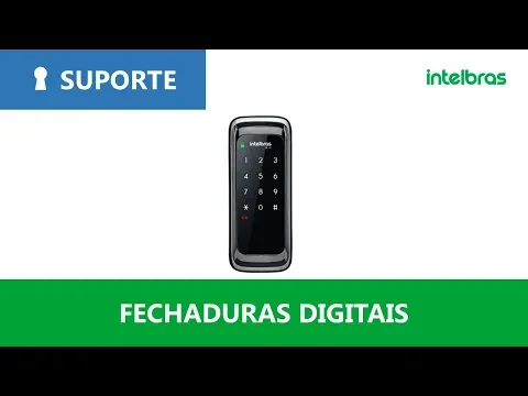Fechadura Digital Intelbras Sobrepor para Porta de Madeira Senha Biometria FR 220