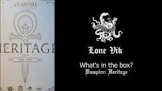 Unboxing #2 - Vampire: the Masquerade - Heritage