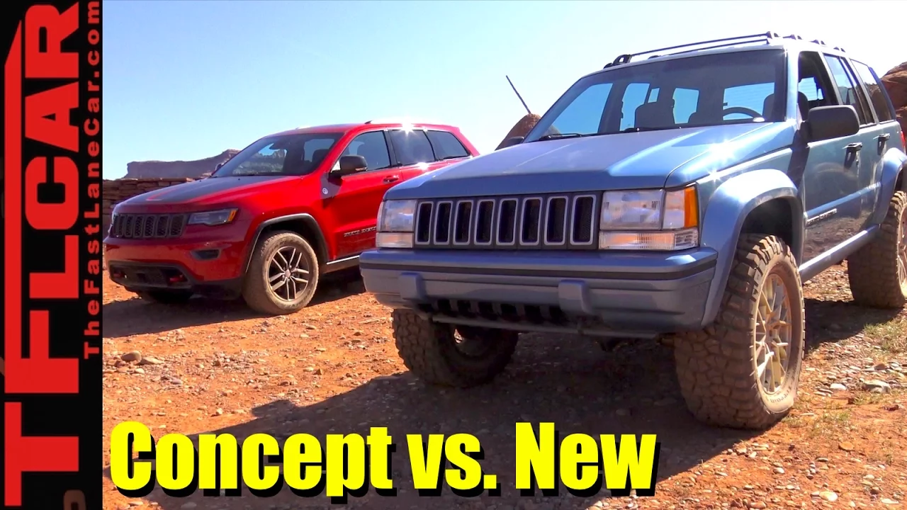 Concept vs New: Jeep Grand One Concept vs 2017 Grand Cherokee Off-Road Mashup Review
