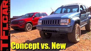 Concept vs New: Jeep Grand One Concept vs 2017 Grand Cherokee Off-Road Mashup Review