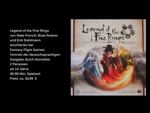 Legend of the Five Rings von Fantasy Flight Games- Review / Test - Die Brettspieltester