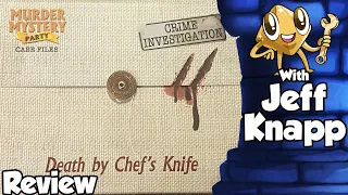 Murder Mystery Party Case Files Death by Chefs Knife Review - With Jeff Knapp