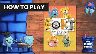 Fort: Cats and Dogs Board Game Expansion - How to Play. With Stella & Tarrant