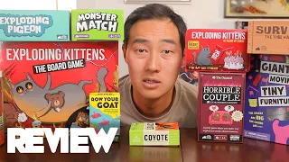 Reviewing EVERY Exploding Kittens Game of 2025