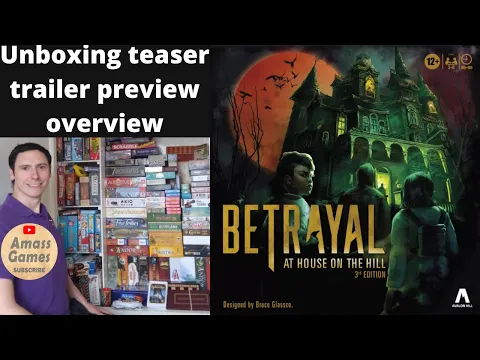 Betrayal 3e #unboxing #teaser #boardgame #tabletop AmassGames #games #game #halloween
