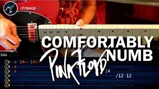 Cómo tocar &quot;Comfortably Numb&quot; de Pink Floyd en guitarra SOLO 1 (HD) - Christianvib