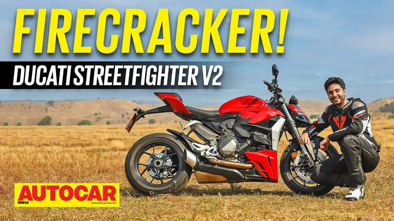 Ducati Streetfighter V2 review - Firecracker! | First Ride | Autocar India