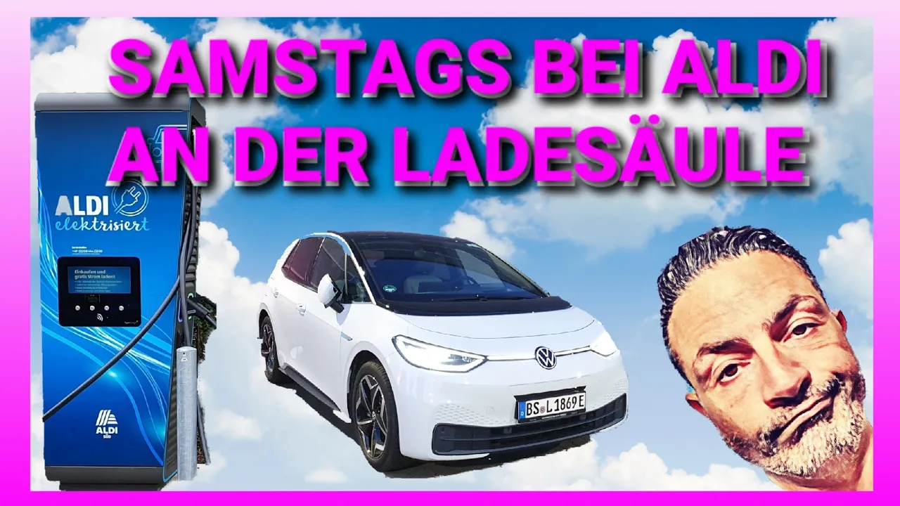 Samstagschaos! 4 Elektroautos wollen bei Aldi laden. Läuft die Säule wieder? ID.3 i3 Kona MX30