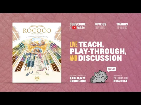 Rococo: Deluxe Edition --- solo Play-through by Heavy Cardboard