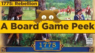 1775: Rebellion - A Board Game Peek