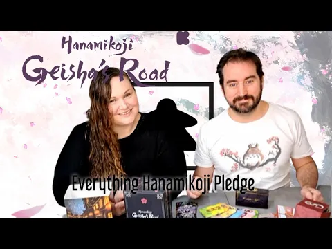 Unboxing Geishas' Road Kickstarter Edition - Everything Hanamikoji Pledge. CBD EmperorS4 Games