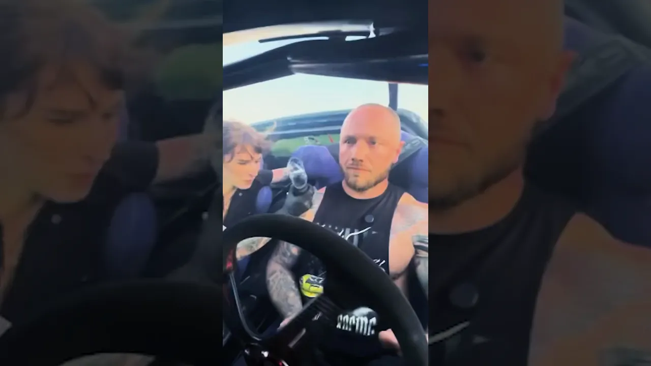 This guy got himself a tattoo while drifting in his car...😱 #tattoo #cars #pain