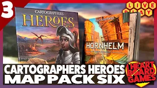 Cartographers Heroes Live Play Through Map Pack 6: Hornhelm