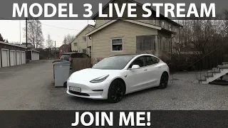 Model 3 live streaming from Oslo to Skellefteå