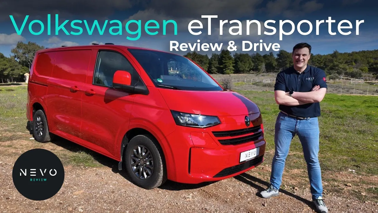 VW electric Transporter - All Electric Van from Volkswagen and eCaravelle - Full Review & Drive
