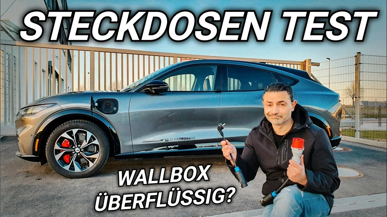 E Auto Laden an der Steckdose. Ist eine Wallbox überflüssig? Test.