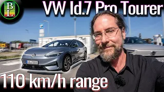 VW Id.7 Pro Tourer - 110 km/h range test in the heat