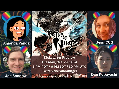 Pride of Ninja from Ninja Star Games (KS Preview) on TTS w/ designer Dan Kobayashi, Jess, & Joe